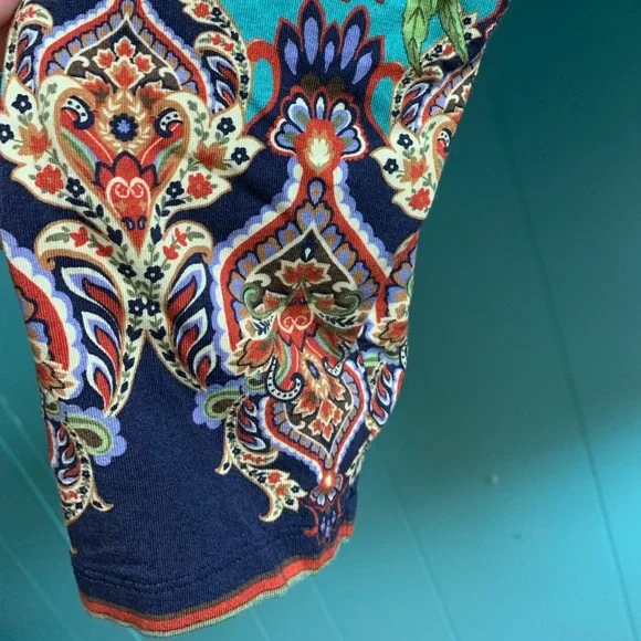 Johnny Was Multi-print Indie Flower tunic Size L - Picture 5 of 9